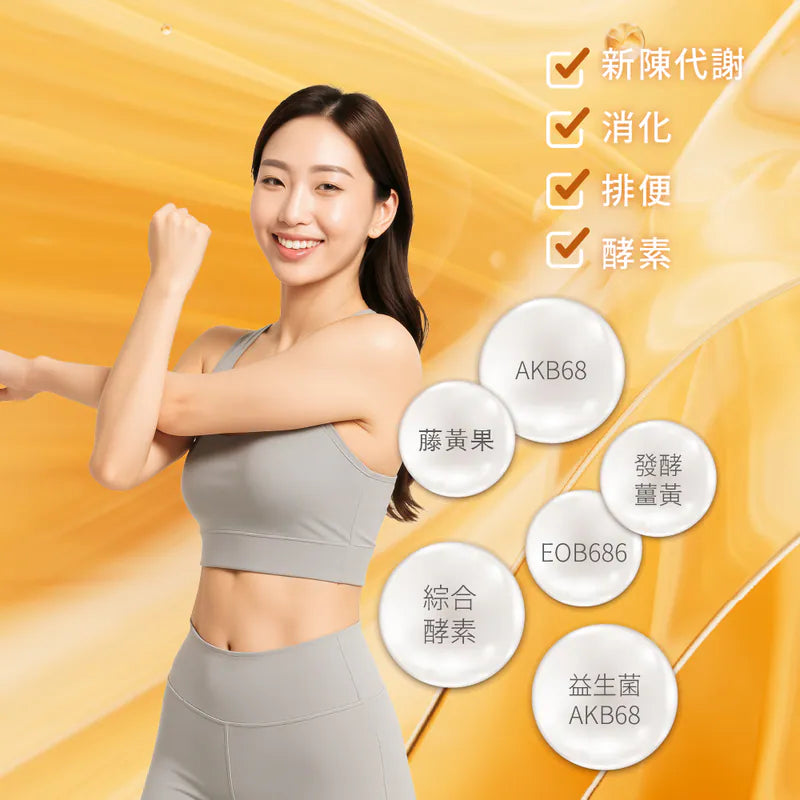 悠立孅EX益生菌| 促進新陳代謝,專利芽孢菌+藤黃果 (調整體質/奶素),EOB686® 、12種益生菌